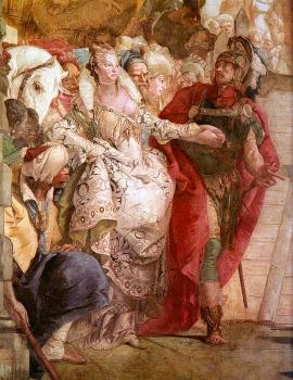 喬瓦尼 巴蒂斯塔 提埃波羅 The Meeting of Anthony and Cleopatra, detail,